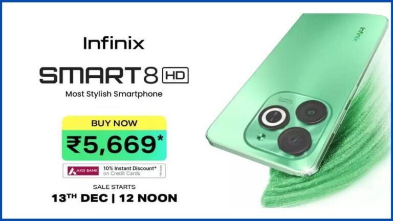 Infinix Smart 8 HD : अब खरीदो महज 5669 में Infinix का 6GB और 5000mah बैटरी वाला स्मार्टफोन